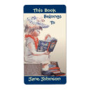 Search for girl reading bookplates Children