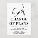 Search for change of date wedding announcement cards Cancelled