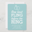 Search for last fling before the ring invitations Bride to be