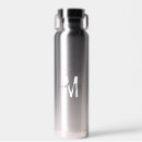 Search for monogram water bottles Typography