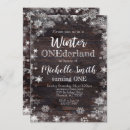 Search for rustic winter onederland invitations Wonderland