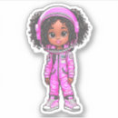 Search for science girl stickers Astronaut