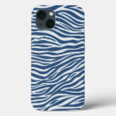 Search for blue zebra iphone cases White