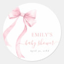 Search for elegant girl baby shower stickers Bow