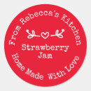 Search for strawberry jam stickers Homemade
