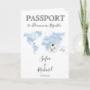 Search for blue map invitations Watercolor