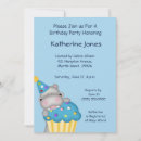 Search for hippo birthday invitations Cute