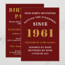 Search for red 60th birthday invitations 60 years old