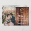 Search for country christmas wedding invitations Wood