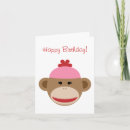 Search for sock monkey birthday cards Party