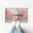 Search for silver glitter doormats Rose gold