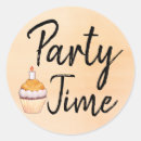 Search for orange cupcake stickers Birthday