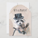 Search for raccoon birthday invitations Funny
