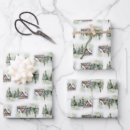 Search for winter scene christmas wrapping paper Forest