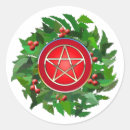 Search for red pentagram stickers Witchcraft