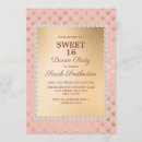 Search for tiara sweet 16 invitations Blush pink