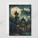 Search for haunted castle invitations Full moon