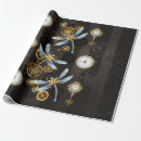Search for vintage clock wrapping paper Gear