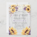 Search for rustic purple sunflower wedding invitations Yellow