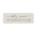Search for grey wedding return address labels Simple