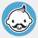 Search for boys moustache stickers Blue