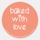Search for baking sayings stickers Baked with love