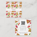 Search for pizzeria business cards Qr code