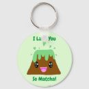 Search for green tea key rings Kawaii