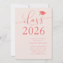 Search for pink graduation invitations Simple