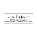 Search for classic monogram return address rubber stamps Script