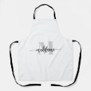 Search for black and silver aprons Elegant