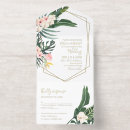Search for hibiscus wedding invitations Palm leaves
