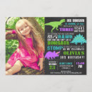 Search for dinosaur chalkboard birthday invitations For kids