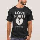 Search for broken heart tshirts Black and white