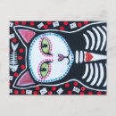 Search for dead cat postcards Skeleton