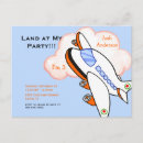 Search for cute aeroplane birthday invitations Party