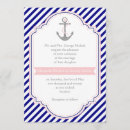 Search for pink banner invitations Nautical