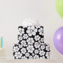 Search for black and white flowers wrapping paper Modern