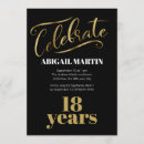 Search for black and white 18th birthday invitations Stylish
