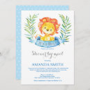 Search for lion baby boy shower invitations Shower by mail