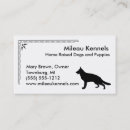 Search for german shepherd business cards Black and white