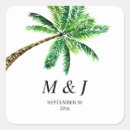 Search for palm tree wedding stickers Chic