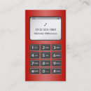 Search for call me business cards Red