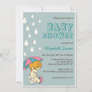 Search for cute umbrella invitations Blue