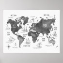 Search for world map nursery posters Travel