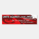 Search for quantity unit bumper stickers War