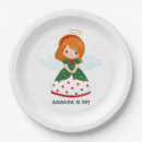 Search for angel paper plates Red