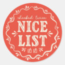 Search for nice list stickers Santas workshop