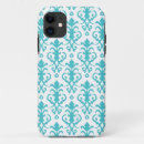 Search for blue damask iphone cases Aqua