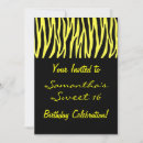 Search for zebra design invitations Black